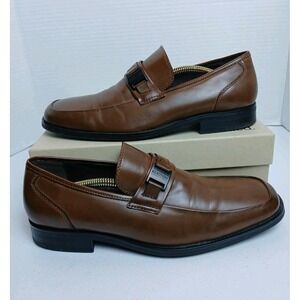 Kenneth Cole New York Dress Shoes Cognac Businessman Office 7.5M #1552‎